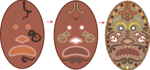 Membuat Gambar  Kartun  Jamur 