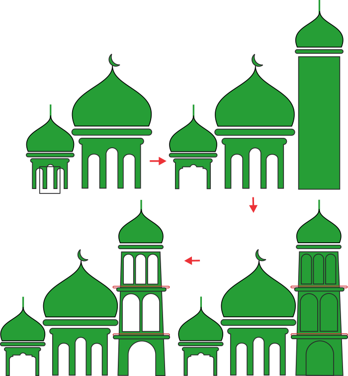 Gambar Kubah Masjid Kartun Png - Nusagates